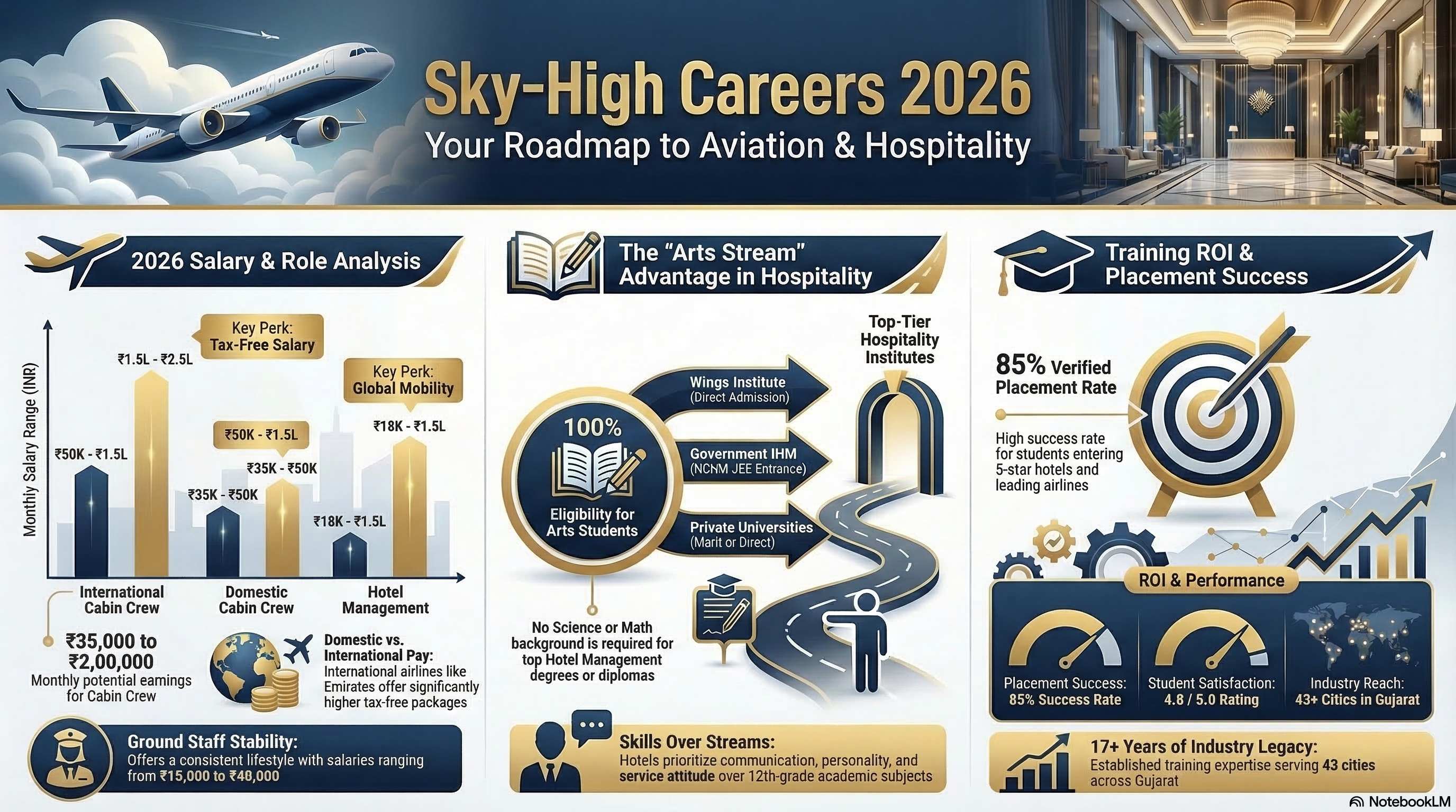 Hotel Management Colleges in Gujarat for Arts Students 2026: Complete Eligibility Guide - Wings Institute Hotel Mgmt guide